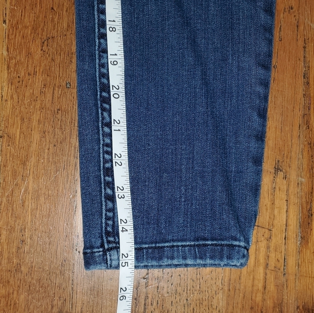 Free People High Rise Lace-Up Blue Jeans - Picture 8 of 11